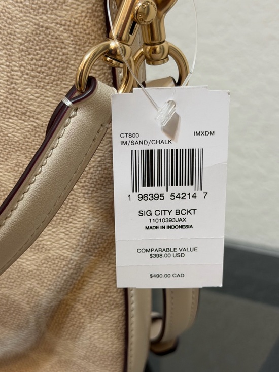 Coach Signature City Bucket Bag NWT - Picture 5 of 11
